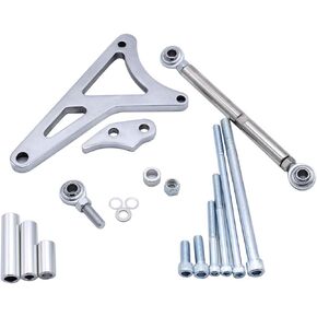 Aluminum Alternator Bracket Kit Fits for Small Block SB Ford 351 5.8 L, Mounting Generator Bracket Accessories Kit Billet Aluminum Polished