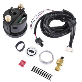 30-4407 Digital Oil Fuel Pressure Gauge Meter 0-150PSI, 2-1/16" Housing Universal Fit Carbureted & EFI Vehicles