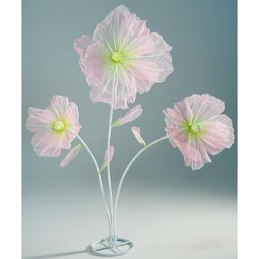 Wedding Decorations for Reception,5.6 Ft Big Artificial Silk Flowers,Giant Flowers for Decoration,Party Banquet Decor,Home Decor,Photographic Props,Shop Window Display（Green and Pink）