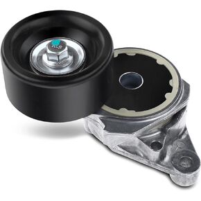 A-Premium Belt Tensioner Assembly with Pulley Compatible with Toyota Tundra 2007-2021, Sequoia 2008-2021, Land Cruiser 2008-2011 2013-2021 & Lexus GX460, LX570, Replace# 16620-0S010, 16620-0S011