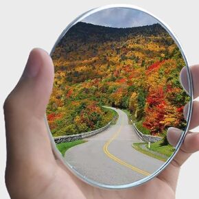 2PCS Non-adjustable Large Stick-on Convex Blind Spot Mirror,3.75" HD Glass Big Round Convex Rear View Mirror,Strong Adhesive Mirror for Car, Van, SUV and Trucks (3-3/4"(95mm), Frameless)