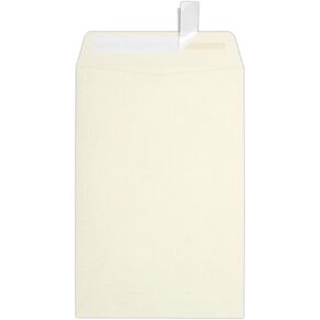 LUXPaper 6 x 9 Open End Envelopes | Peel & Press | Natural Linen | 80lb. Text | 50 Qty