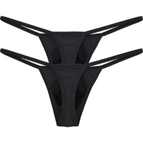 IKINGSKY Men's Soft Pouch String Thong Underwear Sexy Low Rise T-back Mens Under Panties