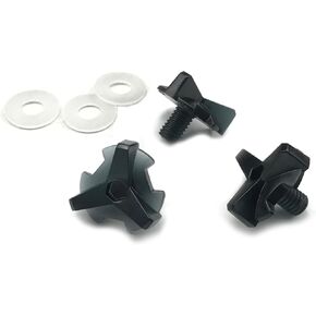 O'Neal 2 SRS Unisex-Adult Helmet Visor Screw Kit (Black, One Size)