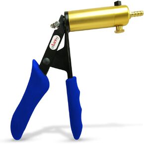 LeLuv Vacuum Pumping Handle LeLuv Ultima Premium Steel and Blue Silicone Grip