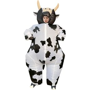 Inflatable Cow Costume Blow up Costume Cosplay Party Festival Halloween Costume Parade Carnival Costume Jumpsuit