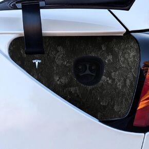 Tesla Model 3 / Model Y Charging Port Wrap - NOT Centered to Hinge (Carbon Fiber)