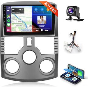 2G+64G 9 '' Car Radio Stereo for Toyota Rush Daihatsu Terios 2006-2016 with Apple Carplay Android Auto/1080P IPS Touchscreen/WiFi/28 UI/Bluetooth/FM/16 EQ/GPS/Mirror Link/Backup Camera/External MIC
