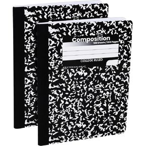 Bulk Composition Notebooks, College Ruled Paper Writing Journals, Marble Cover College Ruled Composition Books, 100 Sheets, School Notebooks, School Supply Notebooks, Student Journal Notebooks Bulk,