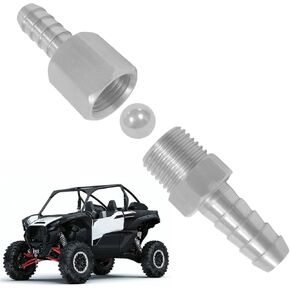 304 Stainless Steel Fuel Tank Roller Valve, Breather Rollover Vent Valve with Steel Ball For Kawasaki KRX 1000