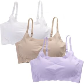 Girls Training Bra Adjustable Crop Cami Training Bras for Girls Seamless Bra with Removable Padding