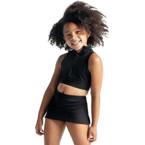 قميص علوي للفتيات برقبة وهمية من Capezio Team Basics