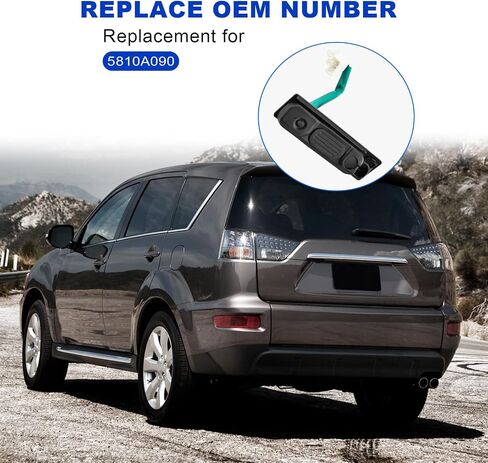 استبدال مفتاح تحرير الفتحة الخلفية JDMON لسيارة Mitsubishi Outlander Sport ASX RVR 2011-2020 زر فتح صندوق الباب الخلفي الخارجي مع استبدال الإدخال الذكي لـ 5810A090 in Saudi Arabia