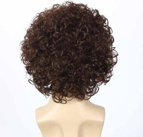 Men's or Boy Wig Reddish Brown Short Curly Wig Halloween Costume Wig in Saudi Arabia