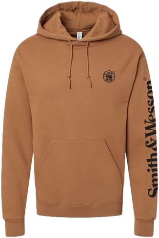 Smith & Wesson Officially Licensed Men's Hooded Sweatshirt, Long Sleeve Pullover Graphic Hoodie with Arm and Chest Logo in Saudi Arabia