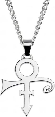 قلادة الأمير، شعار رمز الحب، قلادة الأمير التذكارية Steampunk من الفولاذ المقاوم للصدأ، قلادة رمز الحب للفنان البسيط، فضي in Kuwait