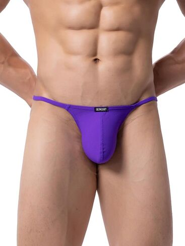 IKINGSKY Men's G-string Underwear Soft Y-Back Panties Breathable Bulge Thong Underpanties for Men in Kuwait