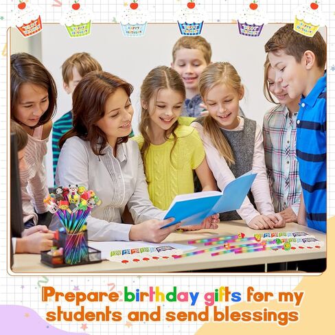 مجموعة أقلام عيد ميلاد سعيد للأطفال مكونة من 72 قطعة تتضمن 24 قلم رصاص بألوان قوس قزح HB و24 ممحاة لطيفة و24 بطاقة كب كيك تهنئة ملونة لطلاب المدارس وهدايا أعياد الميلاد ومستلزمات الحفلات in Kuwait