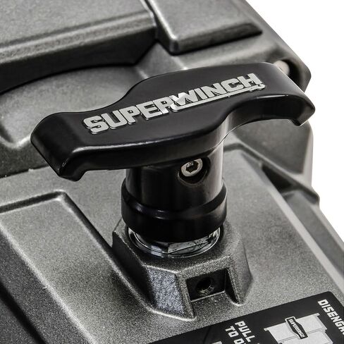 Superwinch 1712201 SX12SR 12V DC ونش انتعاش كهربائي مقاوم للماء 12000 رطل/5443 كجم سحب خط واحد مع Hawse Fairlead 3/8 بوصة × 85 قدم حبل اصطناعي محمول باليد ولاسلكي عن بعد بدون ربط قابض in Saudi Arabia