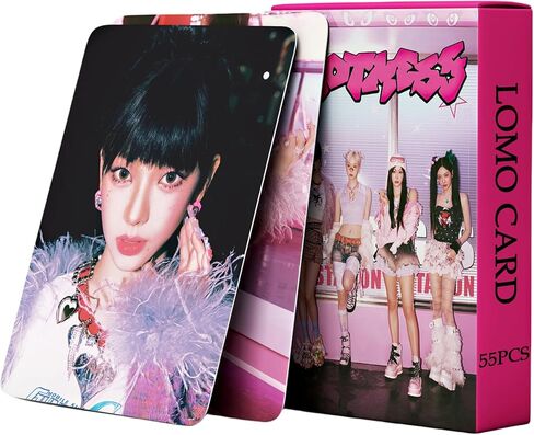 Aespa Photocards Kpop Aespa Hot Mess Album Photocards 55Pcs Aespa Lomo Cards Aespa Merch Karina Photocards, Winter Photocards, Giselle Photocards, Ningning Photocards in Saudi Arabia