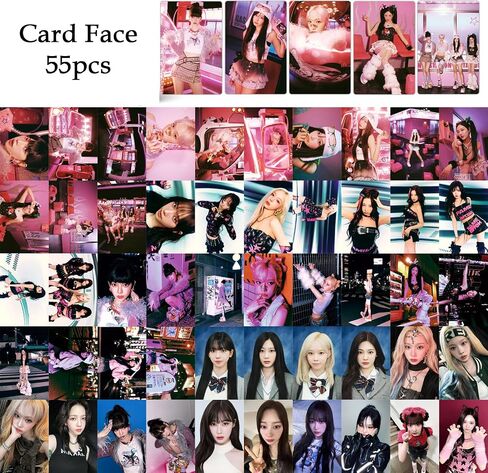 Aespa Photocards Kpop Aespa Hot Mess Album Photocards 55Pcs Aespa Lomo Cards Aespa Merch Karina Photocards, Winter Photocards, Giselle Photocards, Ningning Photocards in Saudi Arabia