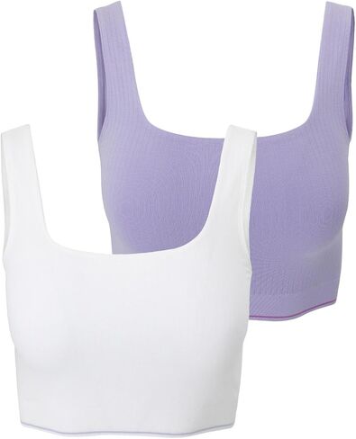 florence by mills Women's Cozy Crush Seamless Ribbed Tank, 2 Pack in Saudi Arabia