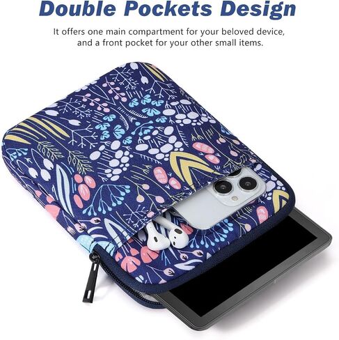 6-7 Inch Protective Sleeve Carrying Case Fits All-New 6" Kindle 11th Gen 2022, Kindle 10th/8th Gen 2019/2016, 6.8" Kindle Paperwhite 11th 2021/10th Gen 2018, Kindle Oasis E-Reader, Light Blue in Saudi Arabia