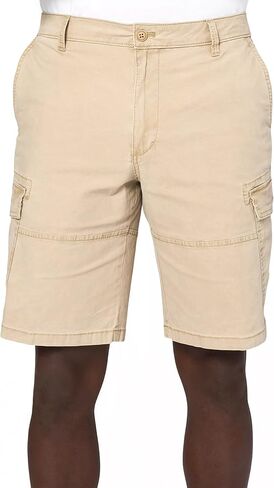 IZOD Men's Pigment Dyed 10.5" Cargo Short, Cedarwood Khaki, 40 in Saudi Arabia