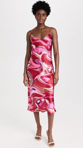 فستان Seridie للسيدات من L'AGENCE متوسط ​​الطول سهل الارتداء in Kuwait