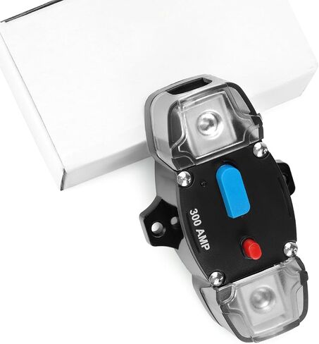 QWORK High-Tech Waterproof Circuit Breaker with Manual Reset, 12V-48V DC, 50A-300A for Car Audio, Marine, ATV Winches, Compatible with Various Gauges in Saudi Arabia