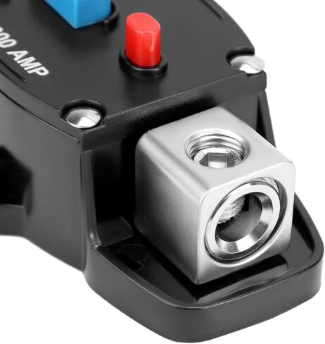 QWORK High-Tech Waterproof Circuit Breaker with Manual Reset, 12V-48V DC, 50A-300A for Car Audio, Marine, ATV Winches, Compatible with Various Gauges in Saudi Arabia