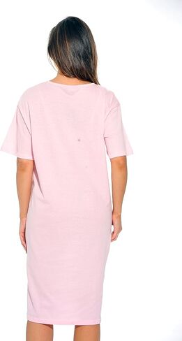 Just Love Short Sleeve Nightgown Oversized Screen Print Sleep Dress for Women in Saudi Arabia