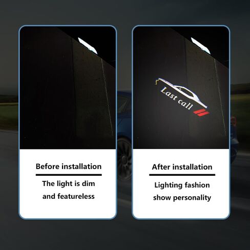 uuakarin 2 قطعة أضواء شعار الباب LED ملحقات السيارة HD مصباح الترحيب متوافق مع جهاز العرض تشالنجر 2013-الحاضر شبح الظل البركة أضواء الخطوة المجاملة in Kuwait