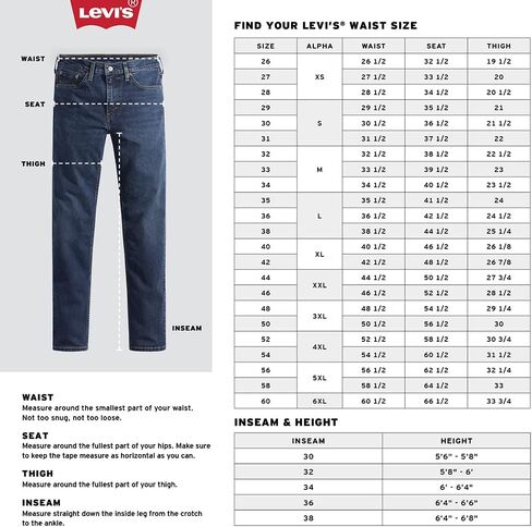 بنطال جينز Levi's 565 فضفاض مستقيم للرجال in Saudi Arabia