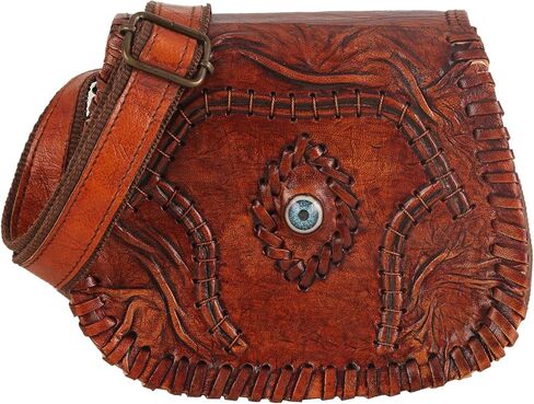 محفظة Hocus pocus Evil Eye crossbody، حقائب حبال للنساء والفتيات هدايا الهالوين ديكورات ديكور، Hocus pocus هدية حقيبة كتف صغيرة سرج، حقائب يد هوبو للحفلات، بني in Kuwait