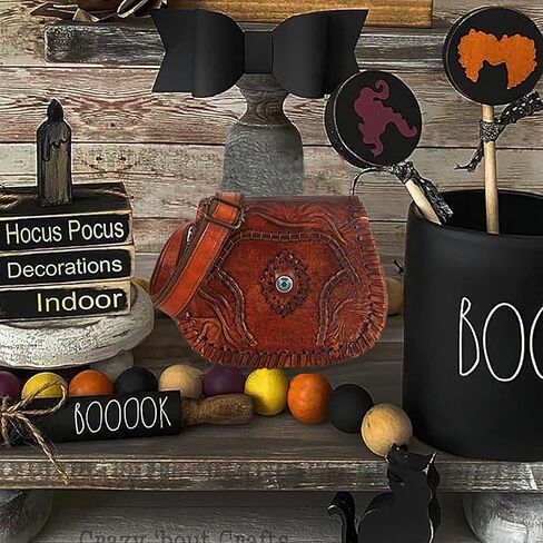 محفظة Hocus pocus Evil Eye crossbody، حقائب حبال للنساء والفتيات هدايا الهالوين ديكورات ديكور، Hocus pocus هدية حقيبة كتف صغيرة سرج، حقائب يد هوبو للحفلات، بني in Kuwait