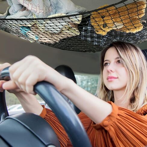 سقف السيارة شبكة بضائع جيب سقف السيارة التخزين المنظم سقف السيارة تخزين صافي SUV السفر رحلة طويلة الطريق التخييم الملحقات in Kuwait