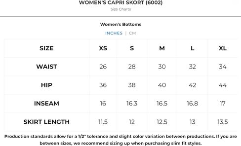Women's UPF 50+ Sun Protection Active Capri with Skirt in Kuwait