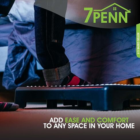 7Penn Heavy Duty Step Stool - 3.5in Tall 450lb Capacity Adult Bedside Step Stool for High Beds for Adults and Elderly in Kuwait