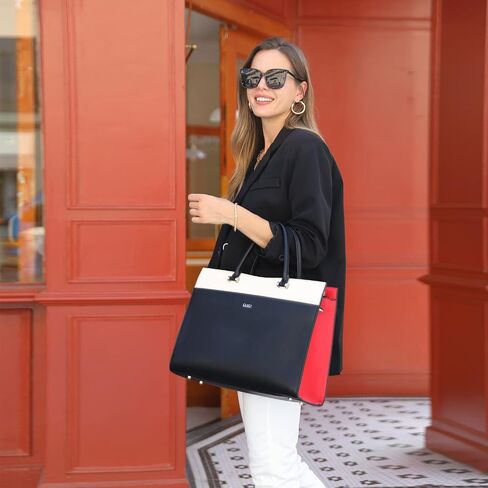CLUCI Women Briefcase Leather Laptop Bag for Women 15.6inch Computer Bag Messenger Business Work Tote in Saudi Arabia