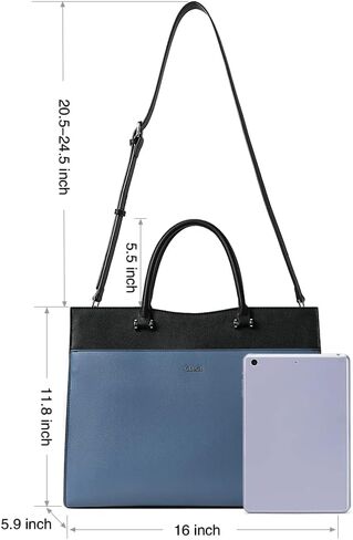 CLUCI Women Briefcase Leather Laptop Bag for Women 15.6inch Computer Bag Messenger Business Work Tote in Saudi Arabia