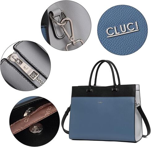 CLUCI Women Briefcase Leather Laptop Bag for Women 15.6inch Computer Bag Messenger Business Work Tote in Saudi Arabia