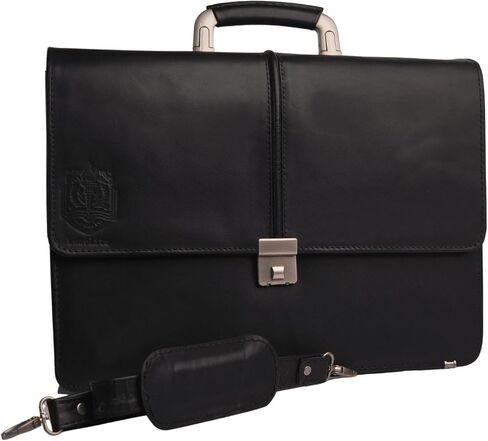 Business Briefcase -Leather Briefcase for Men - Leather Laptop Bag - Messenger Bag - Cow Leather Meeting Bag in Saudi Arabia
