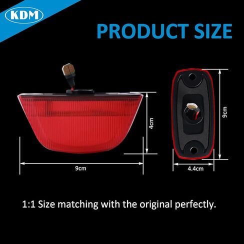 عدسة حمراء LED لسقف الكابينة الخلفية مجموعة مصابيح علامة علوية مناسبة لـ 2014-2023 دودج رام بروماستر 1500 1500 2500 3500 بيك اب شاحنة فان، تحذير خلوص تشغيل مثبت في الخلف، أحمر، عبوة من 5 قطع in Kuwait