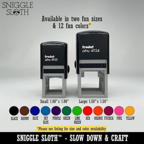 Love Bug Ladybug Lady Self-Inking Rubber Stamp Ink Stamper - 1 Inch Small - Black Ink in Kuwait