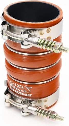 HPS 4-Ply عززت سيليكون شاحن توربيني المبرد التمهيد عدة واحدة الجانب الساخن التمهيد متوافق مع 2010 الجنيه الاسترليني شاحنة رصاصة 45 55 2010-2012 رام 2500 3500 4500 5500 6.7L الديزل الكمون، 57-2208 in Kuwait