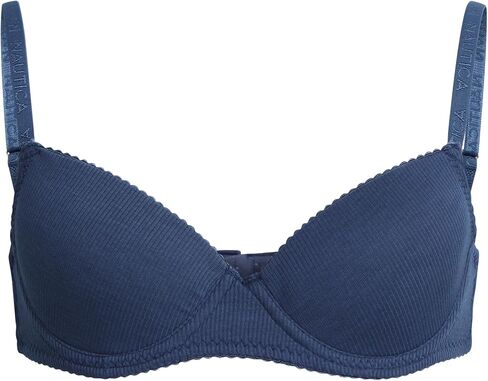 Nautica Girls' Training Bra - 4 Pack/6 Pack Molded and Ribbed A-Cup Girls Sports Bra - Training Bralettes for Girls (30A-36A) in Saudi Arabia