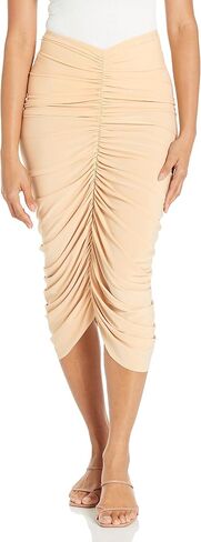 Norma Kamali Women's Shirred Skirt to Knee in Saudi Arabia