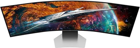 SAMSUNG 49" Odyssey OLED G9 G95SC Series Curved Smart Gaming Monitor, 240Hz, 0.03ms, Dual QHD, Neo Quantum Processor Pro, DisplayHDR 400, AMD FreeSync Premium Pro, LS49CG954SNXZA, 2023 in Saudi Arabia