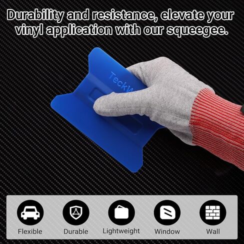 مجموعة أدوات ممسحة الفينيل المغناطيسية من TECKWRAP - 3 قطع ممسحة بلاستيكية للفينيل، غلاف السيارة، لون النافذة، ملصق لاصق والمزيد - 11 × 7.5 سم (أصفر، أزرق، وردي) in Kuwait